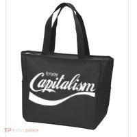 Enjoy Capitalism Funny Parody Political Humor Tote Bag thumb 3