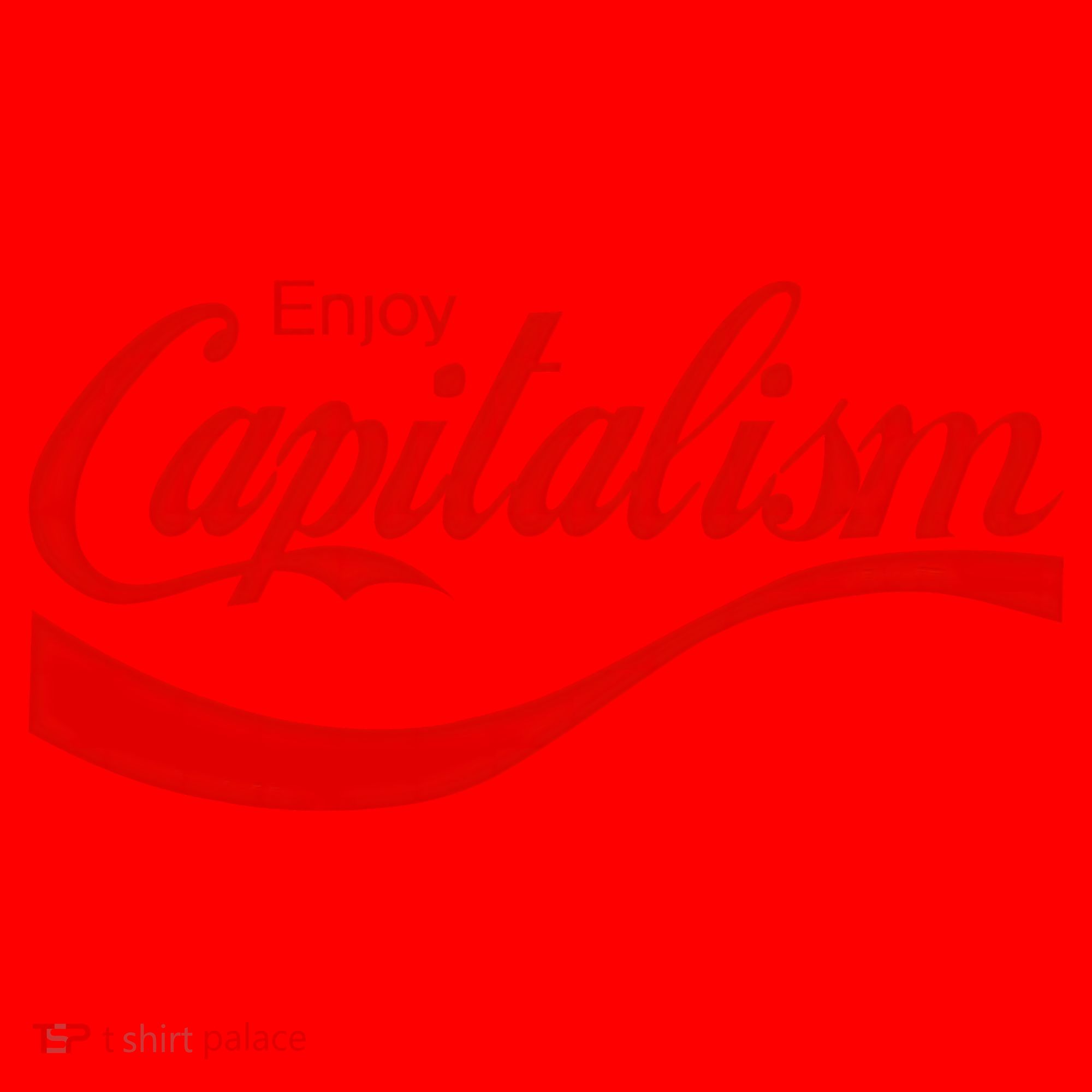 Enjoy Capitalism Funny Parody Political Humor Santa Hat