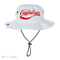 Enjoy Capitalism Funny Parody Political Humor Bucket Hat thumb 0