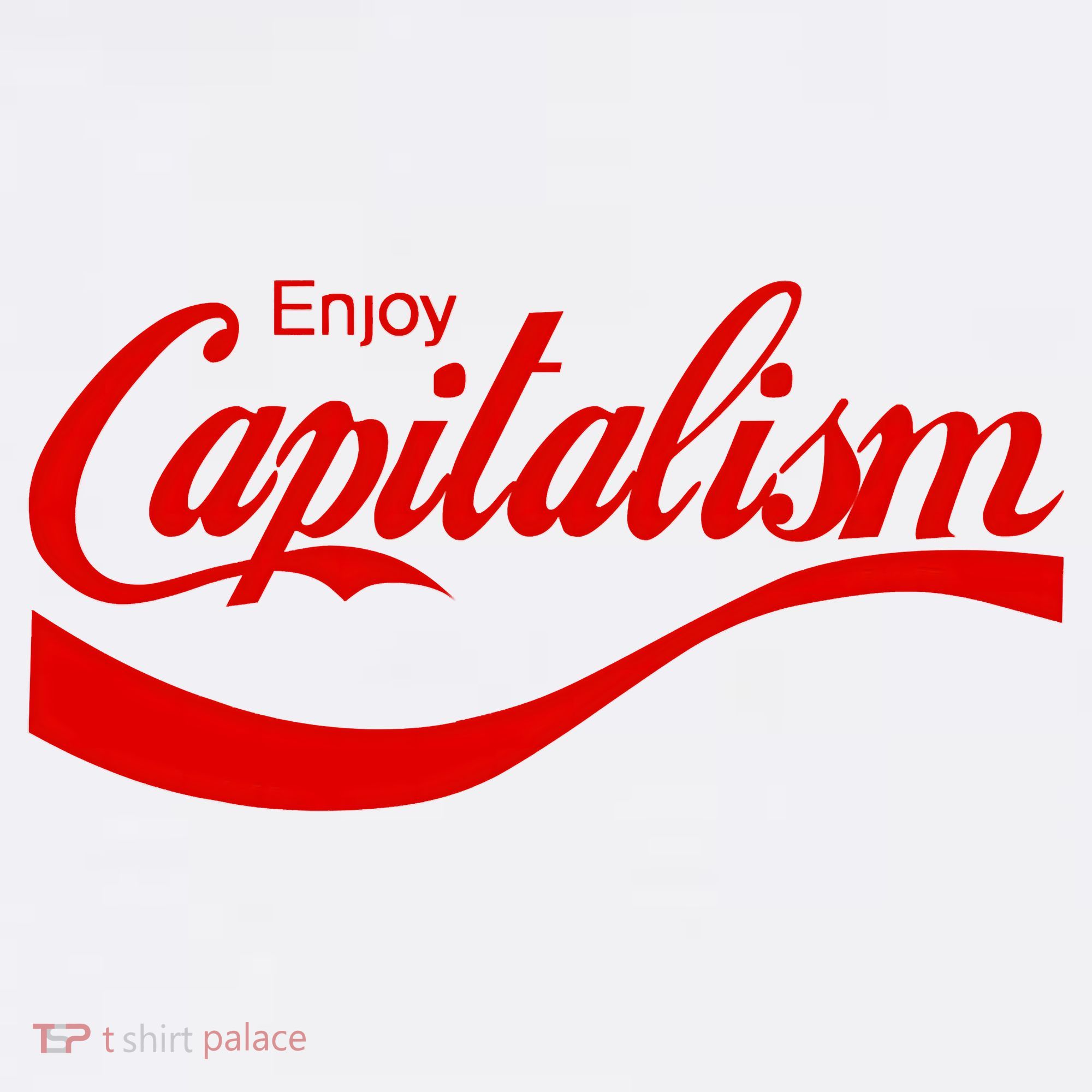 Enjoy Capitalism Funny Parody Political Humor Women's Tank Top