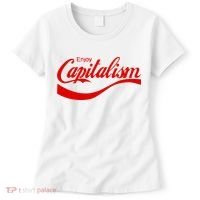 Enjoy Capitalism Funny Parody Political Humor Women's T-Shirt thumb 0