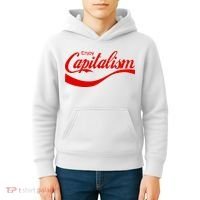 Enjoy Capitalism Funny Parody Political Humor Kids Hoodie thumb 4