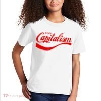 Enjoy Capitalism Funny Parody Political Humor Kids T-Shirt thumb 2