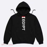 Egypt Country Flag Vertical Hoodie thumb 0