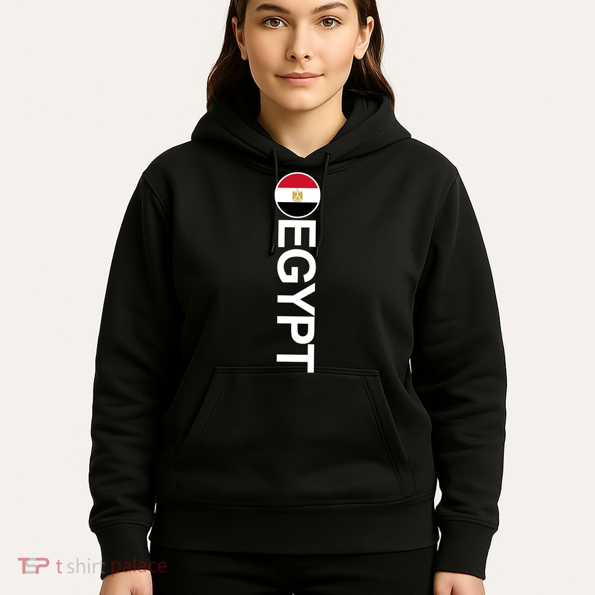 Egypt Country Flag Vertical Hoodie