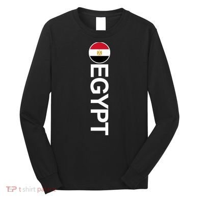 Egypt Country Flag Vertical Long Sleeve Shirt