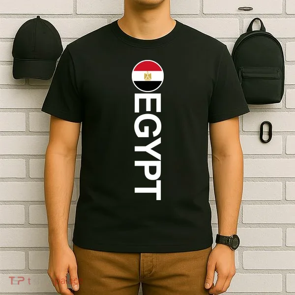 Egypt Country Flag Vertical T-Shirt