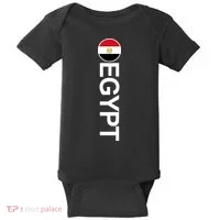 Egypt Country Flag Vertical Baby Bodysuit thumb 0