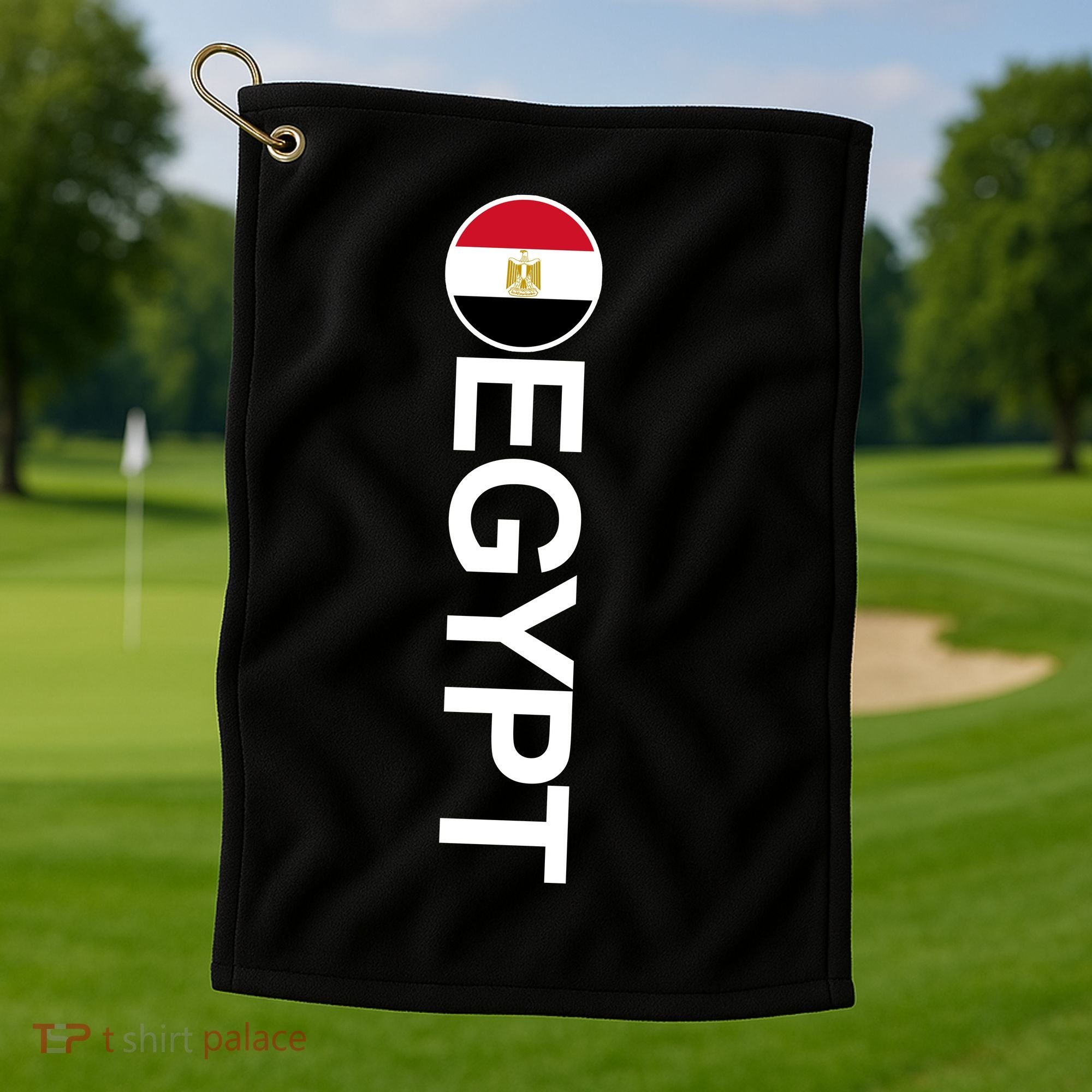 Egypt Country Flag Vertical Golf Towel