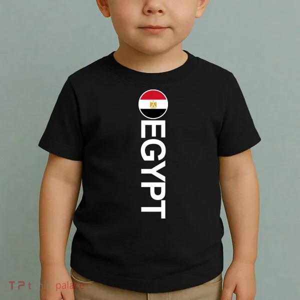 Egypt Country Flag Vertical Toddler T-Shirt