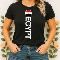 Egypt Country Flag Vertical Women's T-Shirt thumb 2