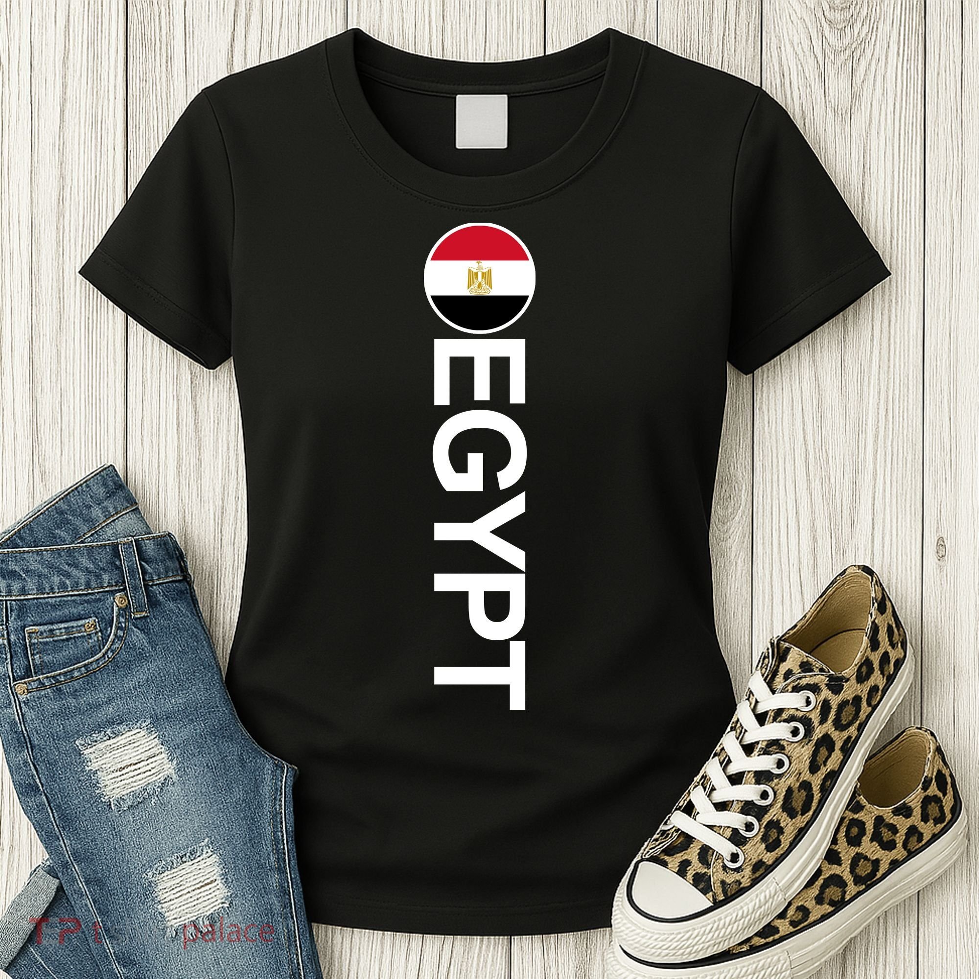Egypt Country Flag Vertical Women's T-Shirt