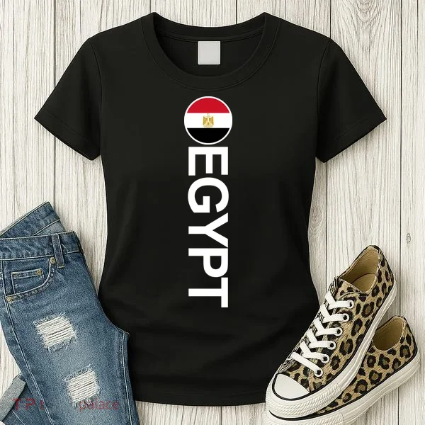 Egypt Country Flag Vertical Women's T-Shirt