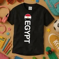 Egypt Country Flag Vertical Kids T-Shirt thumb 3