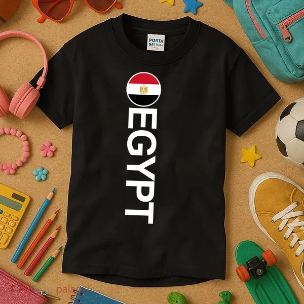 Egypt Country Flag Vertical Kids T-Shirt