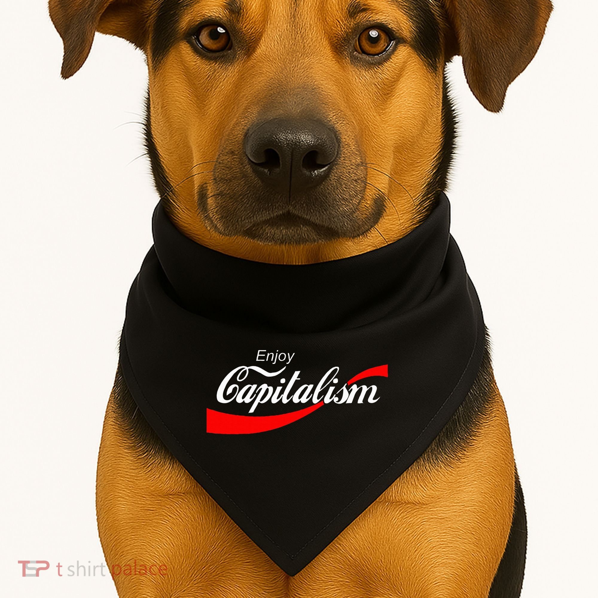 Enjoy Capitalism For American Entrepreneur USA-Made Doggie Bandana