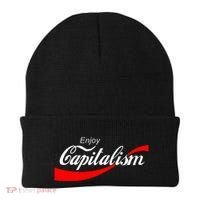 Enjoy Capitalism For American Entrepreneur Beanie thumb 0
