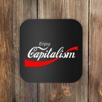 Enjoy Capitalism For American Entrepreneur Coaster thumb 0