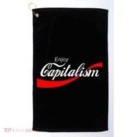 Enjoy Capitalism For American Entrepreneur Golf Towel thumb 0