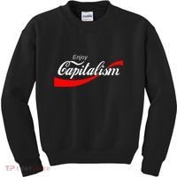 Enjoy Capitalism For American Entrepreneur Kids Sweatshirt thumb 0