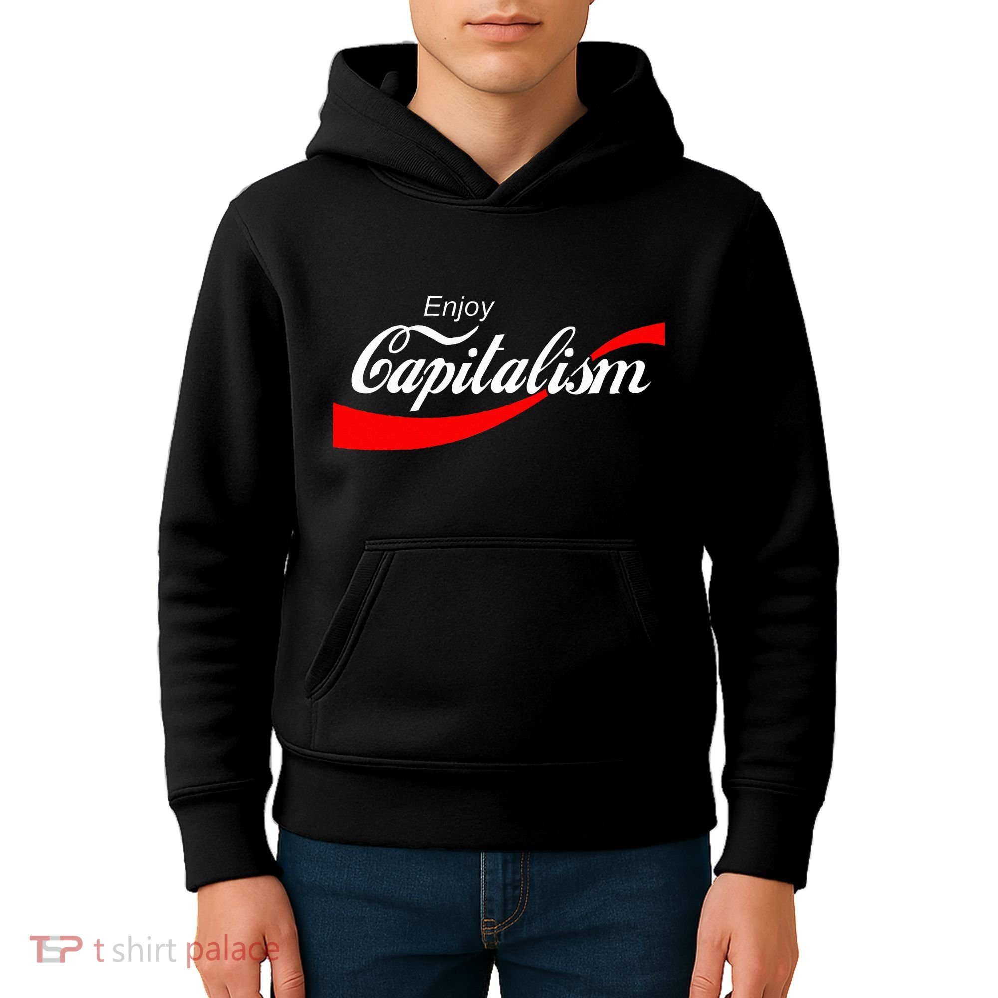 Enjoy Capitalism For American Entrepreneur Kids Hoodie