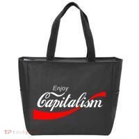Enjoy Capitalism For American Entrepreneur Tote Bag thumb 0