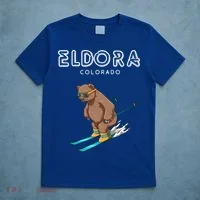 Eldora Colorado Funny Ski Grizzly Bear Gift T-Shirt thumb 5