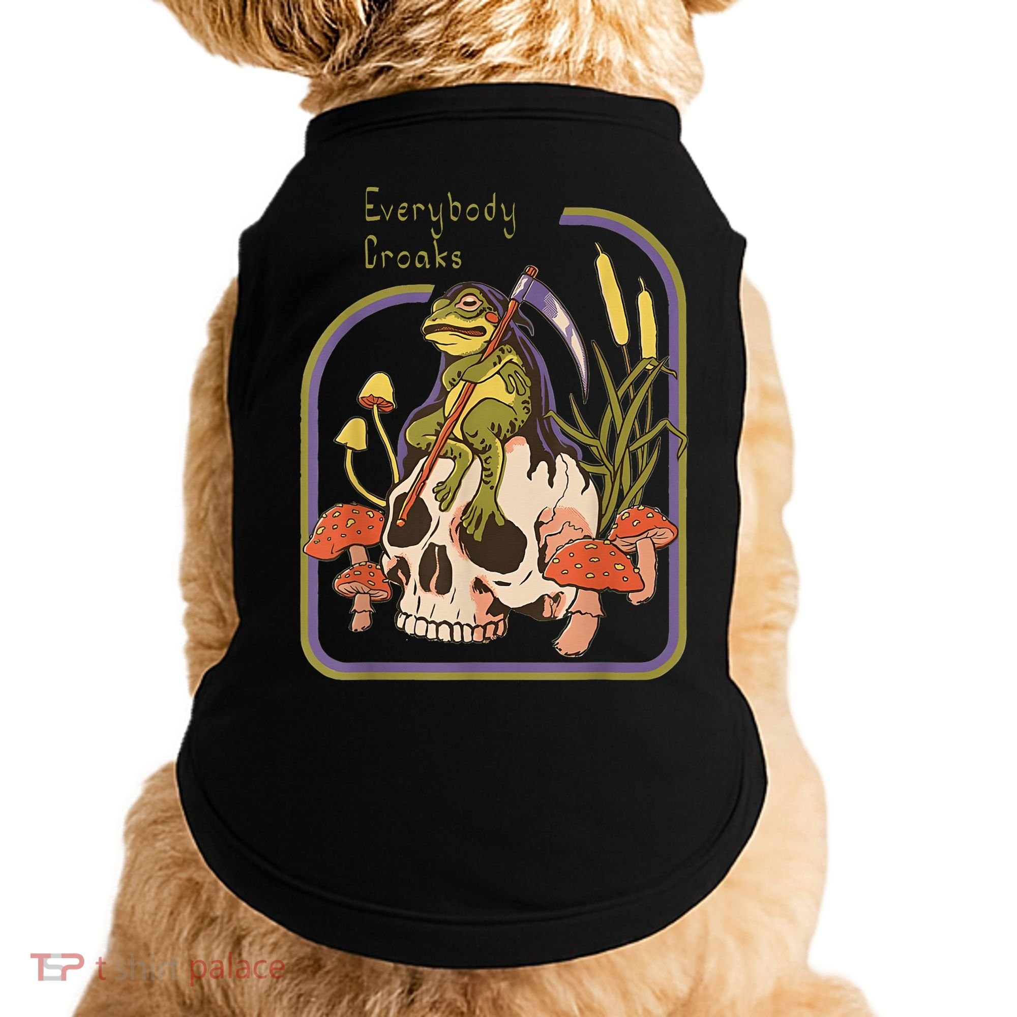 Everybody Croaks Frog Skull Mushroom - Everybody croaks Doggie Tank