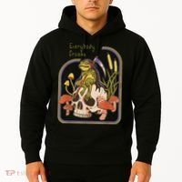 Everybody Croaks Frog Skull Mushroom - Everybody croaks Hoodie thumb 2