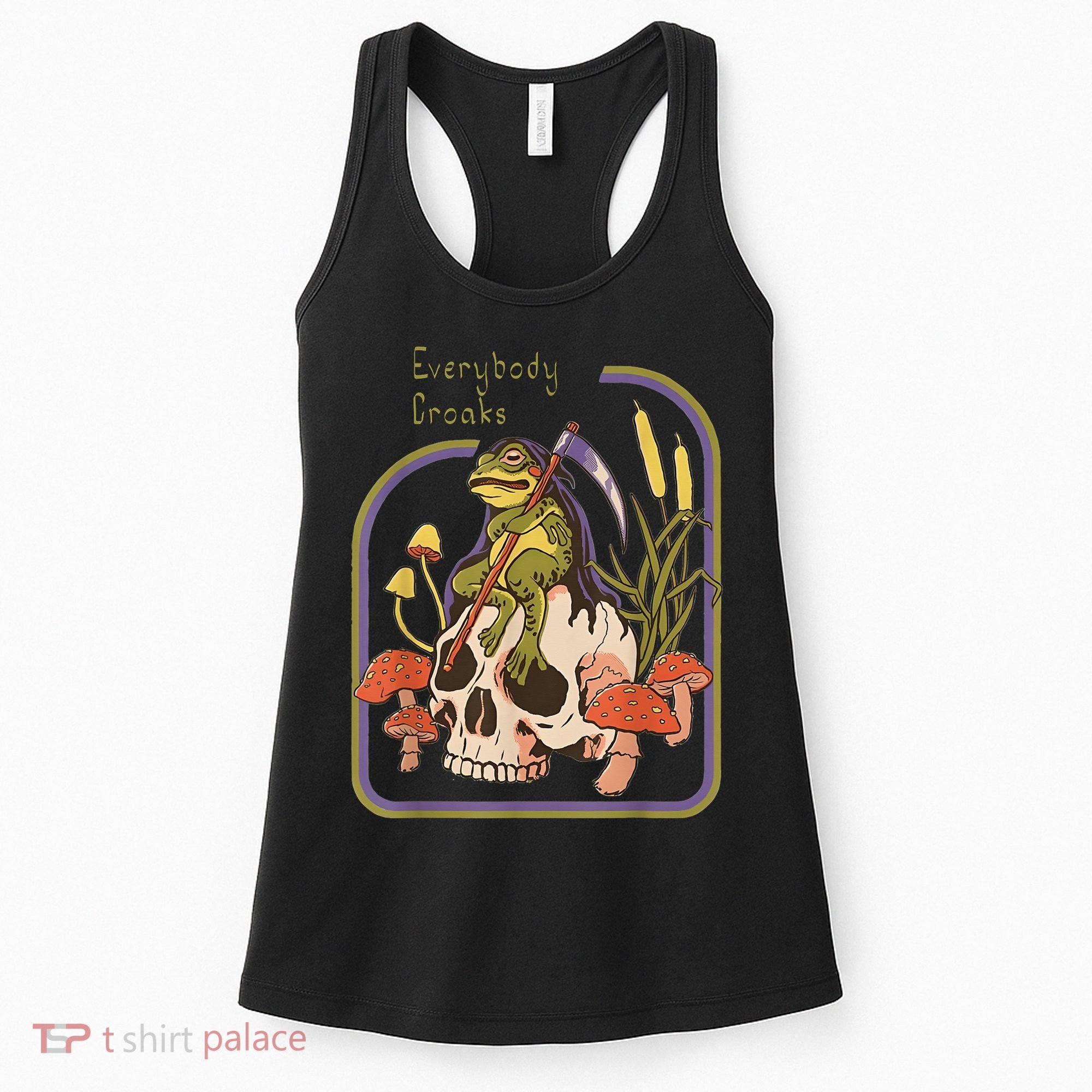 Everybody Croaks Frog Skull Mushroom - Everybody croaks Women's Tank Top