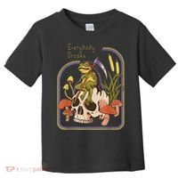 Everybody Croaks Frog Skull Mushroom - Everybody croaks Toddler T-Shirt thumb 0