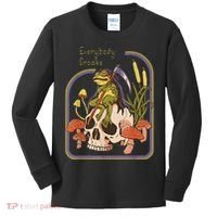 Everybody Croaks Frog Skull Mushroom - Everybody croaks Kids Long Sleeve Shirt thumb 0