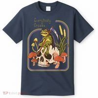 Everybody Croaks Frog Skull Mushroom - Everybody croaks T-Shirt thumb 0