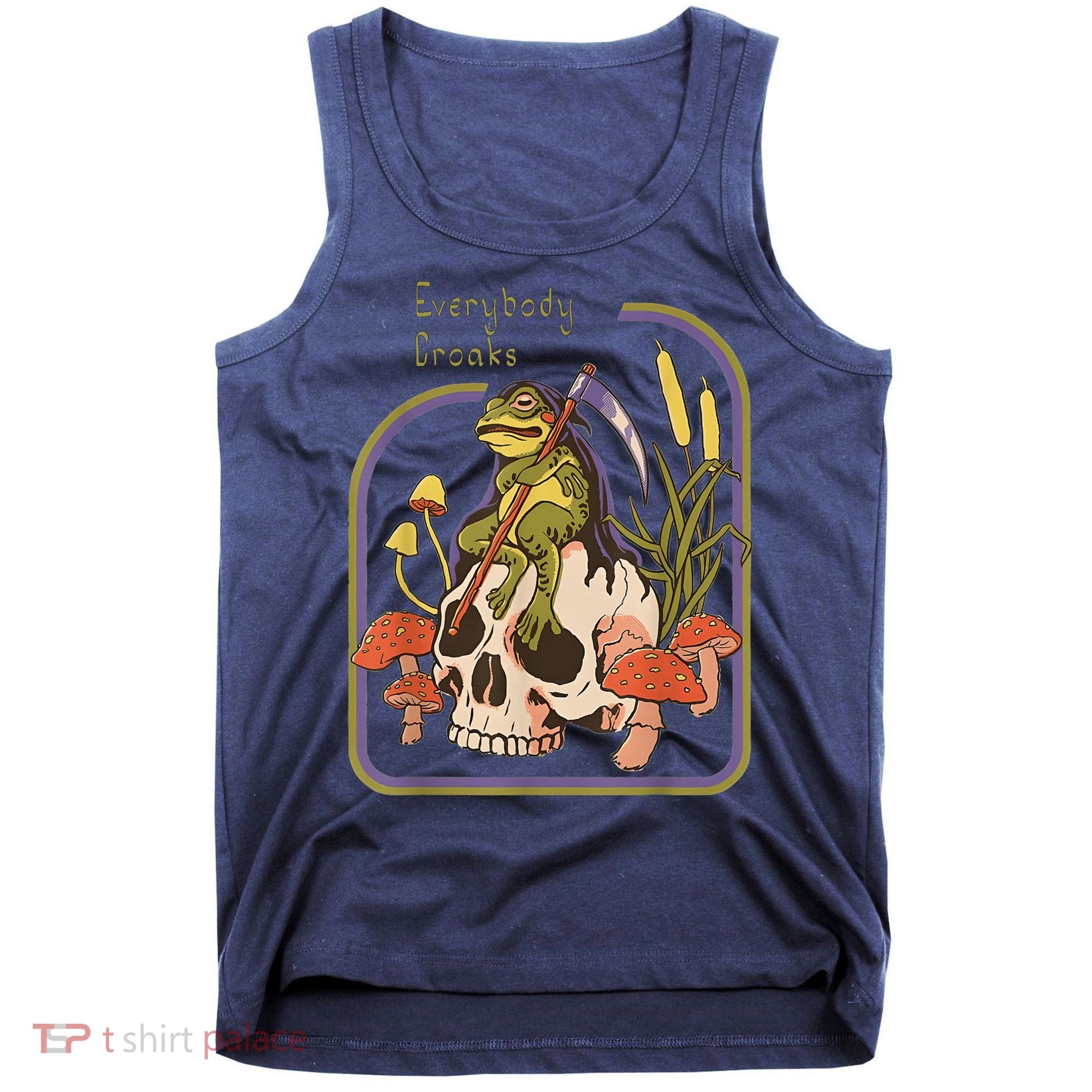 Everybody Croaks Frog Skull Mushroom - Everybody croaks Tank Top