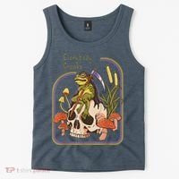 Everybody Croaks Frog Skull Mushroom - Everybody croaks Tank Top thumb 2
