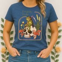Everybody Croaks Frog Skull Mushroom - Everybody croaks Women's T-Shirt thumb 2