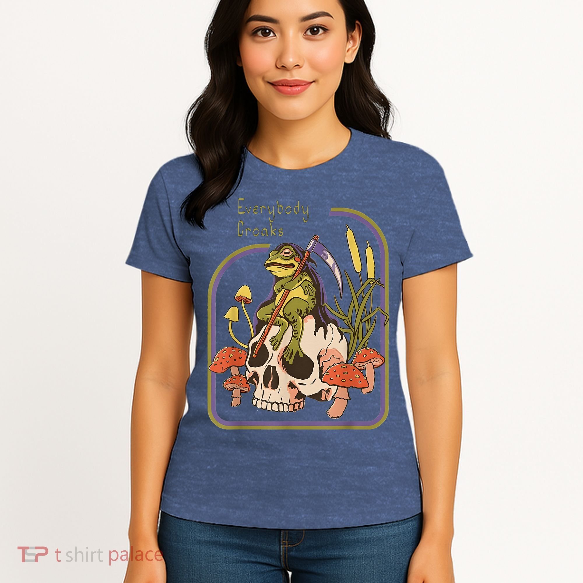 Everybody Croaks Frog Skull Mushroom - Everybody croaks Women's T-Shirt