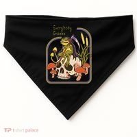 Everybody Croaks Frog Skull Mushroom Everybody croaks USA-Made Doggie Bandana thumb 0