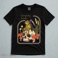 Everybody Croaks Frog Skull Mushroom Everybody croaks T-Shirt thumb 5