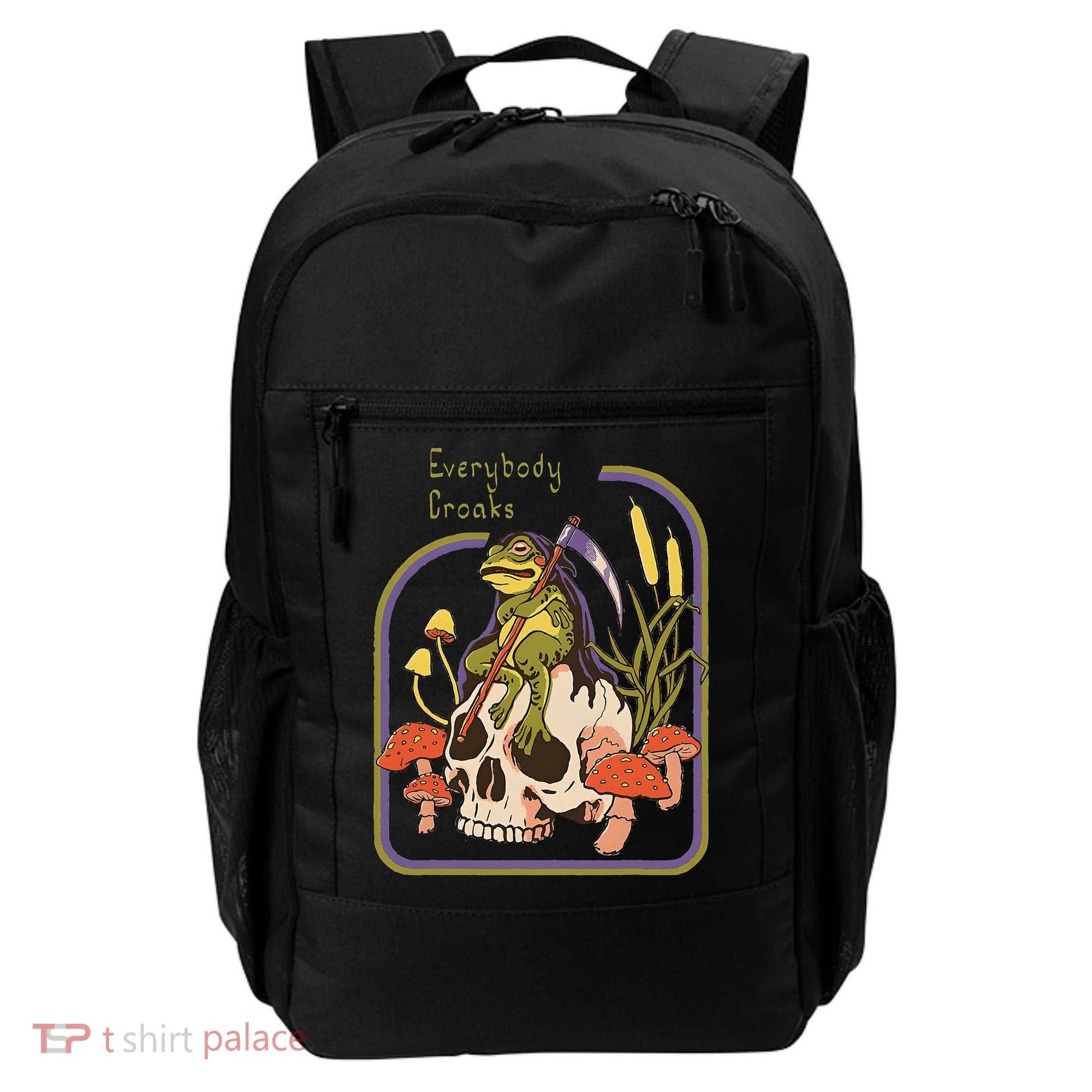 Everybody Croaks Frog Skull Mushroom Everybody croaks Backpack