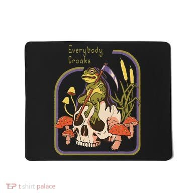 Everybody Croaks Frog Skull Mushroom Everybody croaks Mousepad