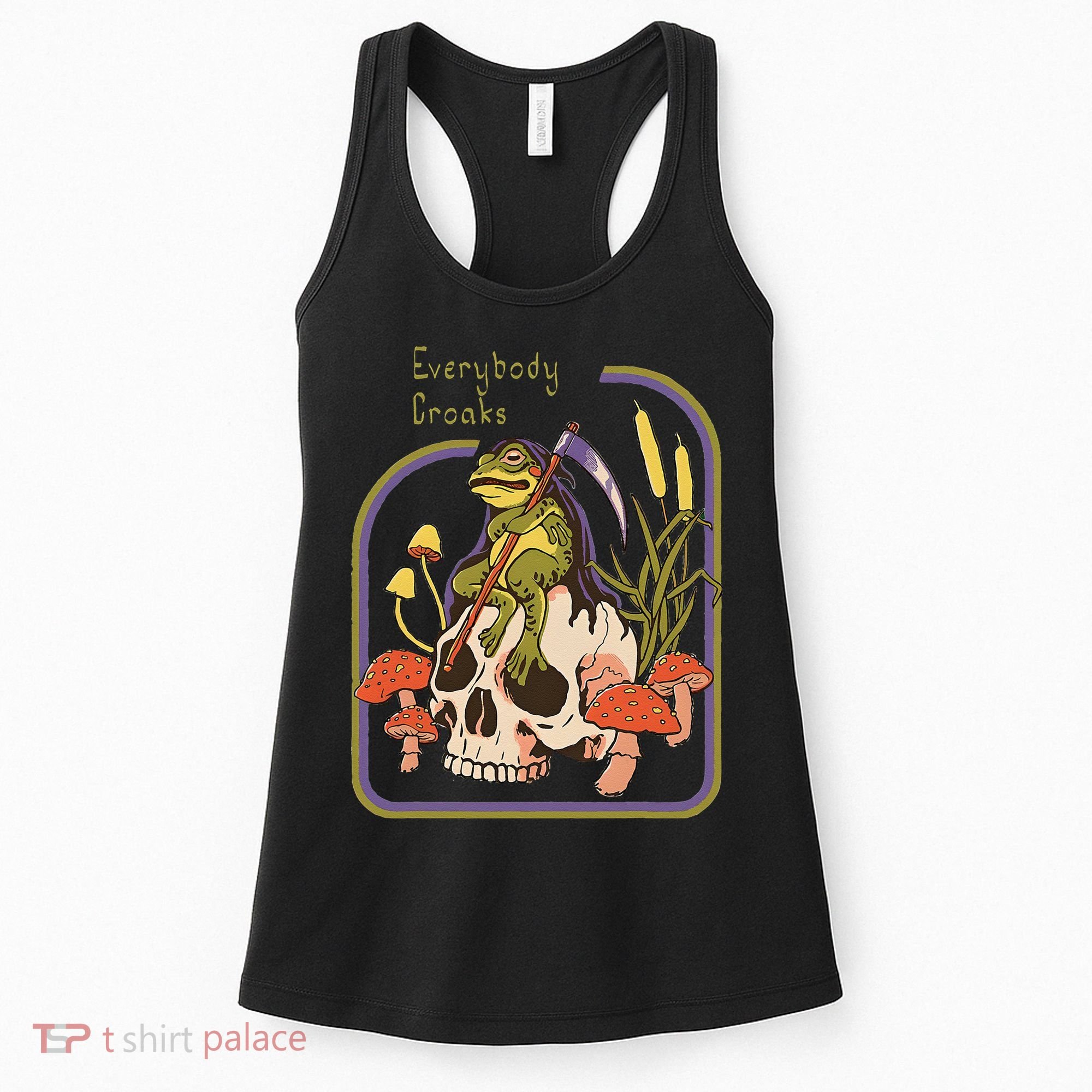 Everybody Croaks Frog Skull Mushroom Everybody croaks Women's Tank Top