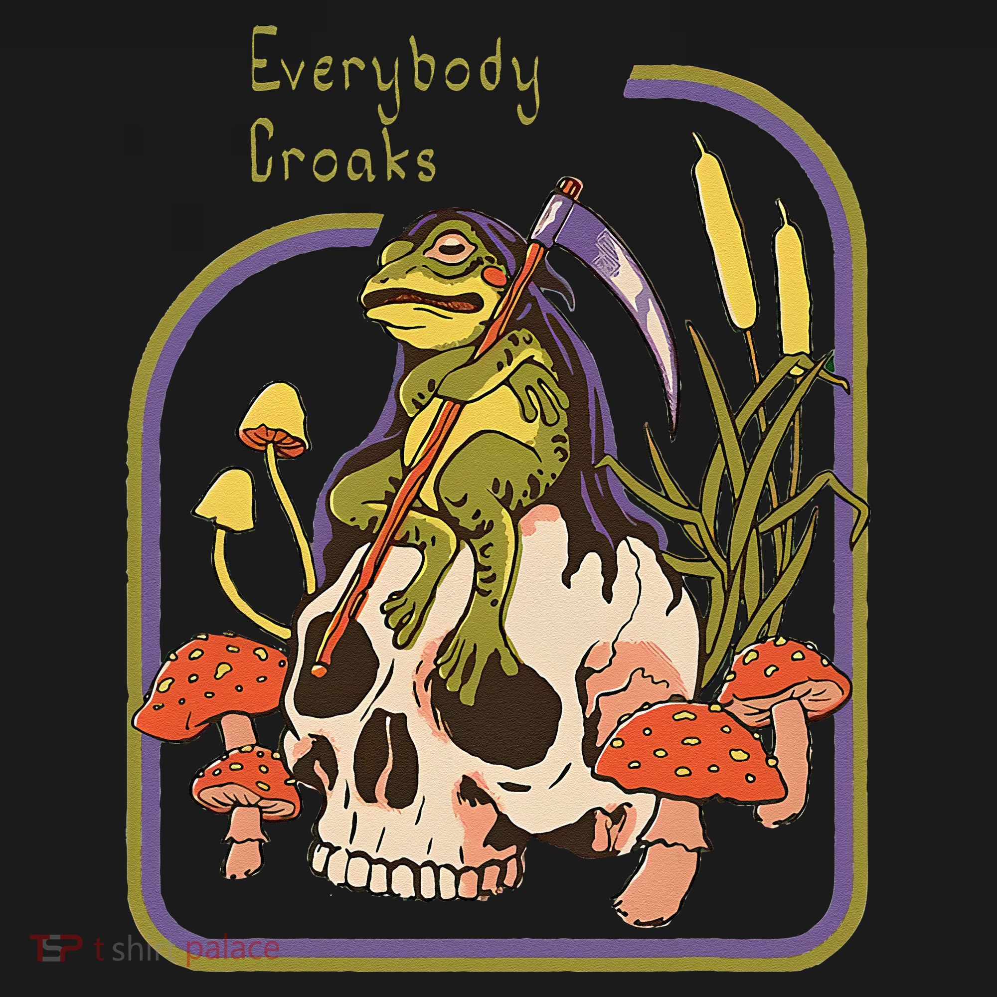 Everybody Croaks Frog Skull Mushroom Everybody croaks Women's Tank Top