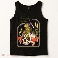 Everybody Croaks Frog Skull Mushroom Everybody croaks Tank Top thumb 2