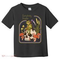 Everybody Croaks Frog Skull Mushroom Everybody croaks Toddler T-Shirt thumb 0