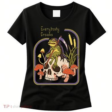 Everybody Croaks Frog Skull Mushroom Everybody croaks Women's T-Shirt