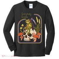 Everybody Croaks Frog Skull Mushroom Everybody croaks Kids Long Sleeve Shirt thumb 0