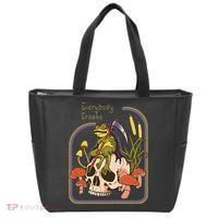 Everybody Croaks Frog Skull Mushroom Everybody croaks Tote Bag thumb 0