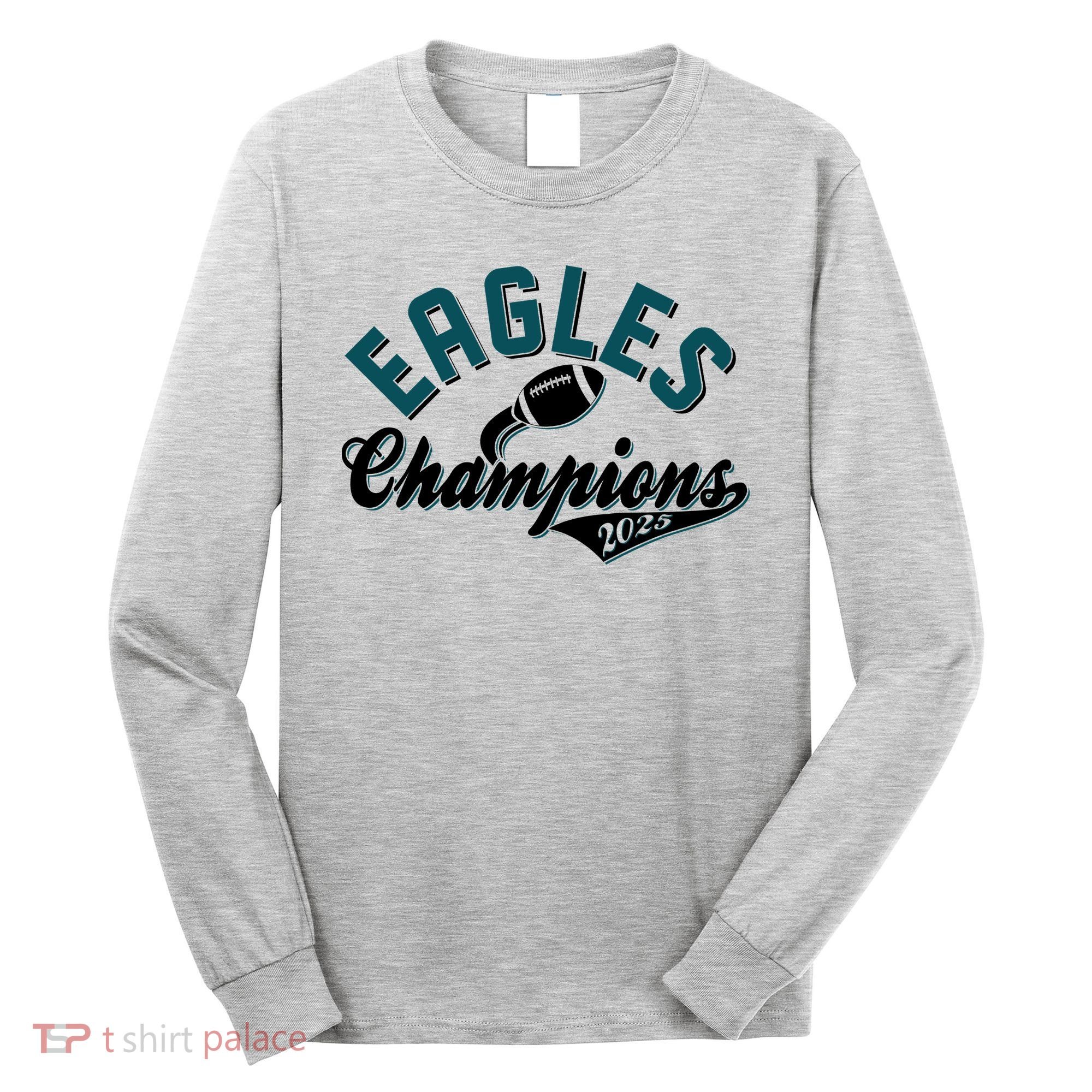 Eagles Champions Football Sports Fan Long Sleeve Shirt