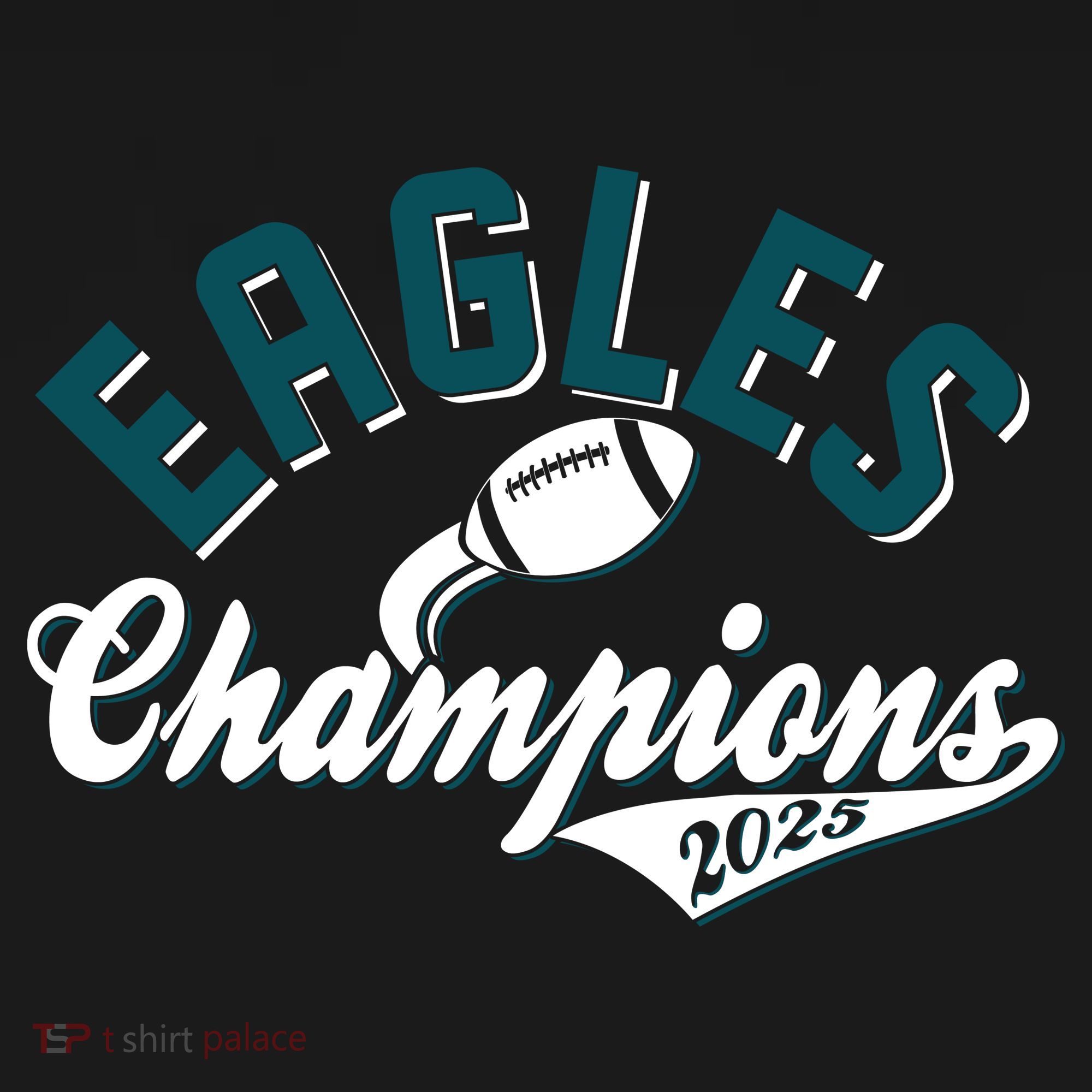 Eagles Champions Football Sports Fan Coaster